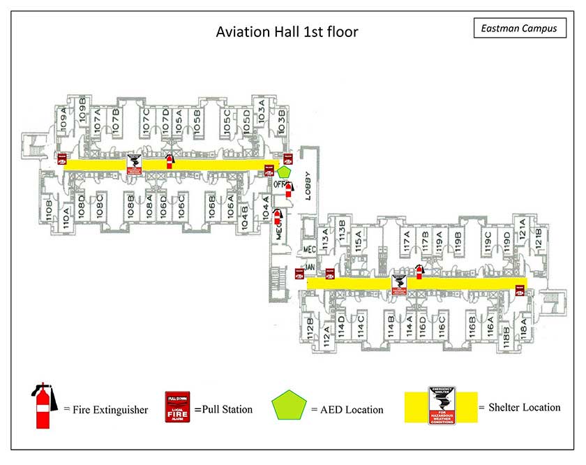Aviation Hall 1st Safety Diagram